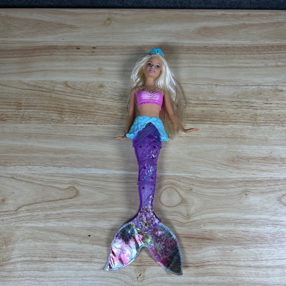 Mattel Barbie Dreamtopia Mermaid Doll Purple Tail Blonde Pink Hair GFL82 2018